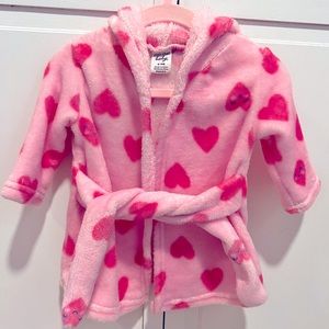Baby Girl Heart Robe